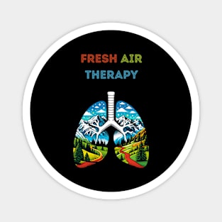 Inhale Nature Exhale Stress Fresh Air Therapy Magnet